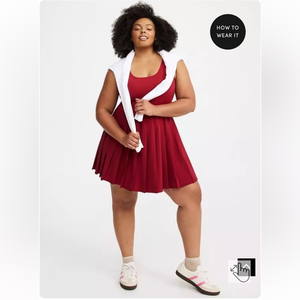 Performance Core Pleated 2fer Active Dress